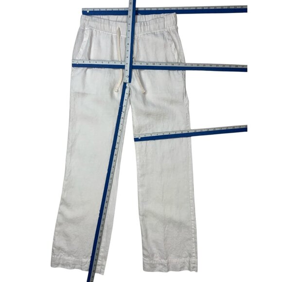 James Perse Standard Linen Pants 1 S Small White - Picture 5 of 12